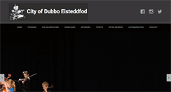 Desktop Screenshot of dubboeisteddfod.org.au